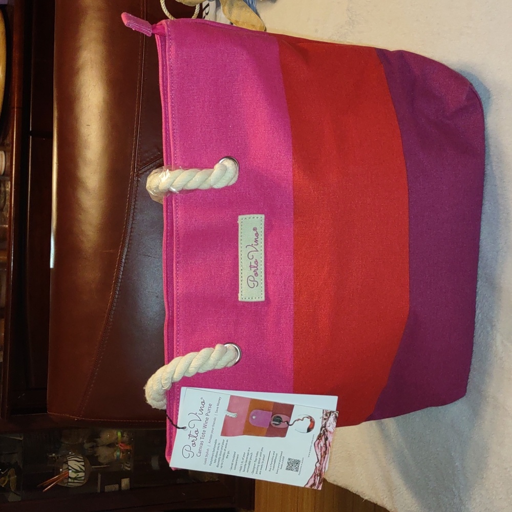 Porto Vino Canvas Wine Purse